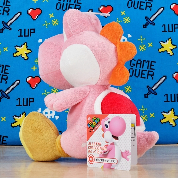 All Star Collection PINK YOSHI 8" #46 Ultrasoft Nintendo Gaming Plush Toy NWT - Picture 6 of 12